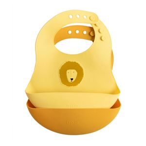 Trixie silicone slabbetje mr. lion, 2st.
