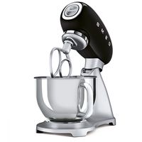 Smeg SMF02BLEU mixer - Staande mixer - Zwart/Zilver 800 W - thumbnail