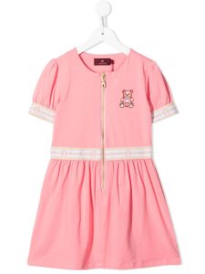 Aigner Kids robe imprimée à manches courtes - Rose