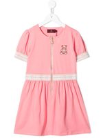 Aigner Kids robe imprimée à manches courtes - Rose - thumbnail