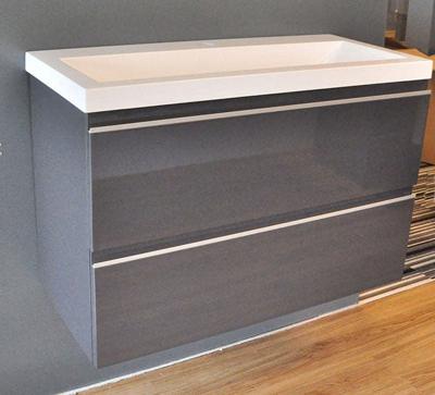 Wiesbaden onderkast 80cmx36cm zo.wastafel gl.grijs