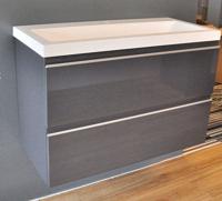 Wiesbaden onderkast 80cmx36cm zo.wastafel gl.grijs