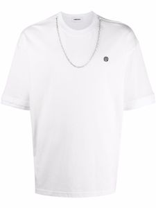 AMBUSH t-shirt à détail de chaîne - Blanc