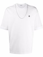 AMBUSH t-shirt à détail de chaîne - Blanc
