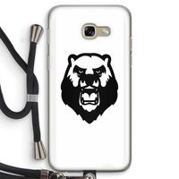 Angry Bear (white): Samsung Galaxy A5 (2017) Transparant Hoesje met koord