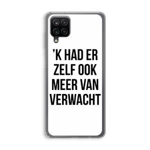 Meer verwacht: Samsung Galaxy A12 Transparant Hoesje