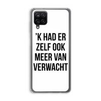 Meer verwacht: Samsung Galaxy A12 Transparant Hoesje Meer verwacht: Samsung Galaxy A12 Transparant Hoesje