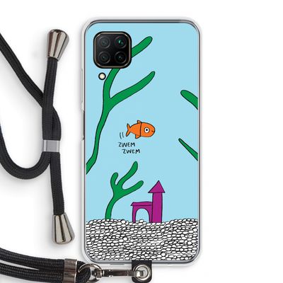 Aquarium: Huawei P40 Lite Transparant Hoesje met koord