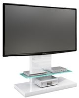 Tv-meubel Marino Max van 134 cm hoog in hoogglans Wit - thumbnail