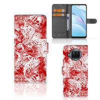 Telefoonhoesje met Naam Xiaomi Mi 10T Lite Angel Skull Rood