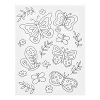 Creativ Company Schildercanvas met print vlinders - 24x30cm