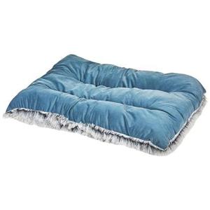 Beliani - ERGANI - Dierenbed - 90 cm Blauw - Fluweel