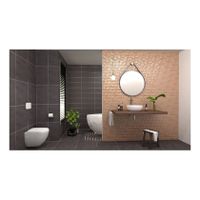 Del Conca Frammenti Wandtegel | 7.5x40 cm | Glans Bruin