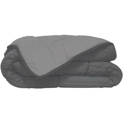 HUDSON Licht microfiber dekbed 200g / m² 140x200cm staal & zilver