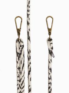 Høyde Jacquard Telefoonkoord - Strap - Cord - Blanc Bliss
