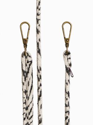 Høyde Jacquard Telefoonkoord - Strap - Cord - Blanc Bliss