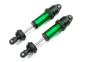 Shocks, GT-Maxx, aluminum (green-anodized) (fully assembled w/o springs) (2) (TRX-8961G)
