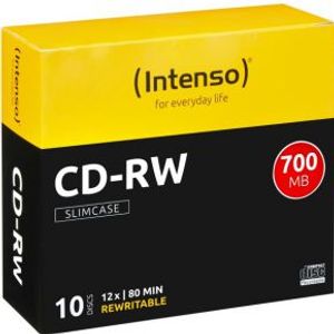 Intenso CD-RW 700MB / 80min, 12x 10 stuk(s)