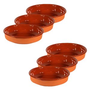 Set van 6x tapas bakjes/schaaltjes Sevilla 14 cm en 12 cm