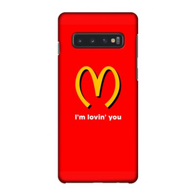 I'm lovin' you: Samsung Galaxy S10 4G Volledig Geprint Hoesje