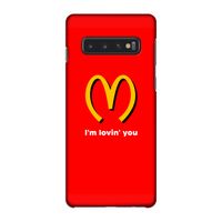 I'm lovin' you: Samsung Galaxy S10 4G Volledig Geprint Hoesje