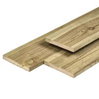 Midden-Europees grenen tuinplank gedroogd, groen geimpregneerd, geschaafd 4rh 1,6 x 14,0 x 400 cm Tuindeco - Tuindeco