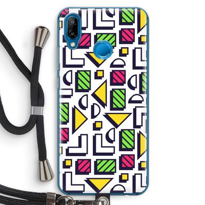 8-bit N°4: Huawei P20 Lite Transparant Hoesje met koord