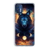 Wolf Dreamcatcher: Motorola Moto G9 Plus Transparant Hoesje
