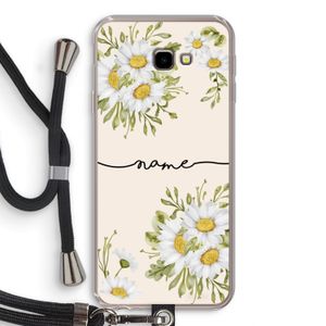 Daisies: Samsung Galaxy J4 Plus Transparant Hoesje met koord