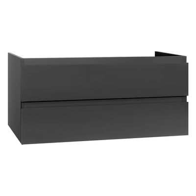 Badkamermeubelset BWS Sally 160 cm Vier Soft-Close Lades Hoogglans Grijs