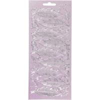 Creativ Company Stickers, veren, vel 10x23 cm, zilver, 1 vel
