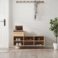 VidaXL Schoenenkast 102x36x60 cm bewerkt hout sonoma eikenkleurig