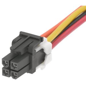 Molex 451350401 Female behuizing (kabel) Totaal aantal polen: 4 Inhoud: 1 stuk(s) Bulk