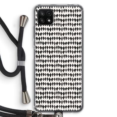 Crazy shapes: Samsung Galaxy A22 5G Transparant Hoesje met koord
