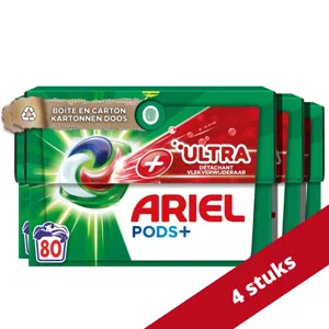 Ariel Pods Ultra Vlekverwijderaar Voordeelverpakking - 80 wasbeurten (4x20)