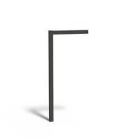 Gecoat stalen pergola L vorm 110x10cm