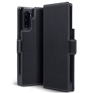 Qubits - slim wallet hoes - Samsung Galaxy Note 10 - Zwart