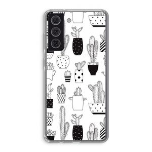 Cactusmotief: Samsung Galaxy S21 FE Transparant Hoesje