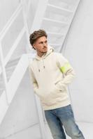 Malelions Captain Hoodie Heren Beige - Maat S - Kleur: Beige | Soccerfanshop