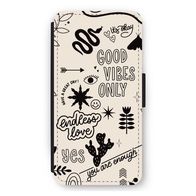 Good vibes: iPhone 12 Pro Max Flip Hoesje