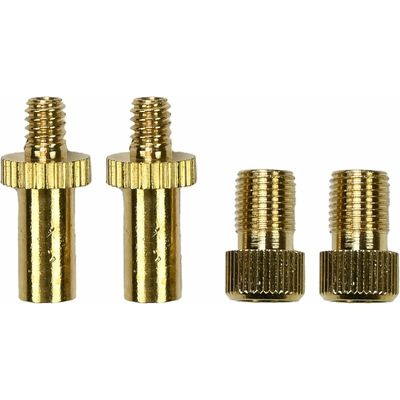 Fiets nippelset / verloopnippels - messing - 4-delig