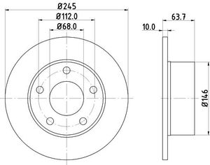 Remschijf 8DD355102801