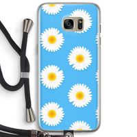 Margrietjes: Samsung Galaxy S7 Edge Transparant Hoesje met koord