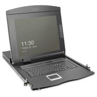 Digitus DS-72221-2FR KVM-console VGA Muis, Toetsenbord 1920 x 1080 Pixel