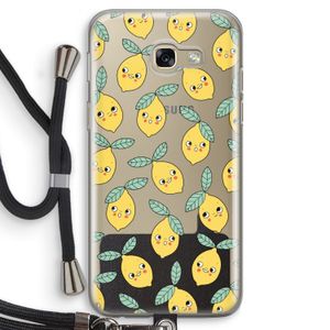 Citroenen: Samsung Galaxy A5 (2017) Transparant Hoesje met koord