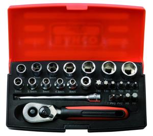 Bahco Dopsleutelset 1/4 inch blister 25 | SBSL25