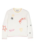 Stella McCartney Kids haut à détails brodés - Blanc