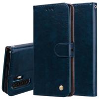 Business Style olie Wax textuur horizontale Flip lederen case voor Huawei P30 Pro met houder & card slots & portemonnee (blauw)
