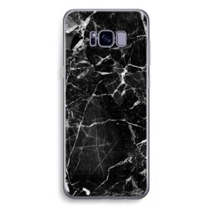 Zwart Marmer 2: Samsung Galaxy S8 Plus Transparant Hoesje