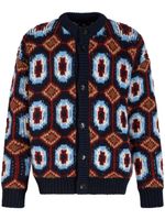 ETRO cardigan à motif en jacquard - Rouge - thumbnail